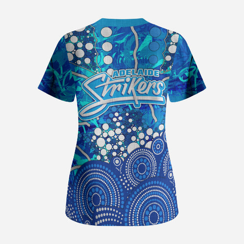 Adelaide Strikers Scrub Top Graffiti Urban Aboriginal Dot Abstract Design