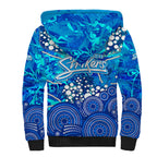 Adelaide Strikers Sherpa Hoodie Graffiti Urban Aboriginal Dot Abstract Design