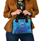 Adelaide Strikers Shoulder Handbag Graffiti Urban Aboriginal Dot Abstract Design