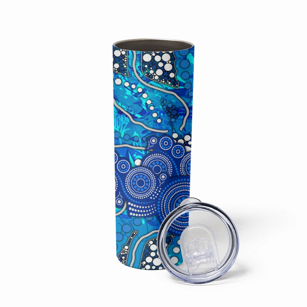 Adelaide Strikers Skinny Tumbler Graffiti Urban Aboriginal Dot Abstract Design