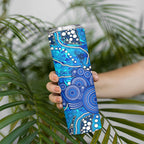 Adelaide Strikers Skinny Tumbler Graffiti Urban Aboriginal Dot Abstract Design