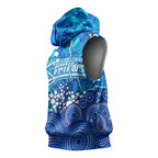 Adelaide Strikers Sleeveless Hoodie Graffiti Urban Aboriginal Dot Abstract Design