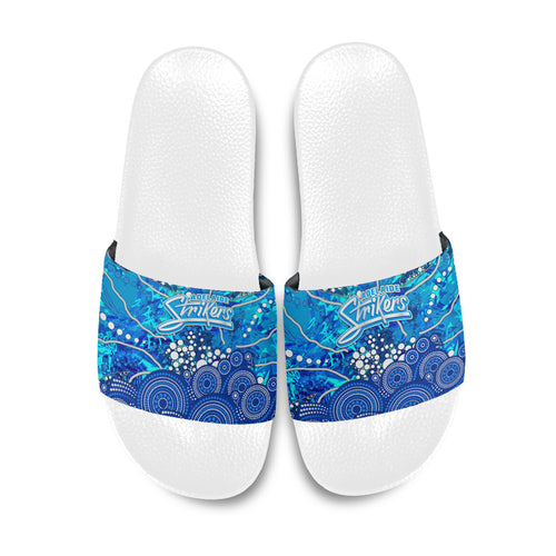Adelaide Strikers Slide Sandals Graffiti Urban Aboriginal Dot Abstract Design