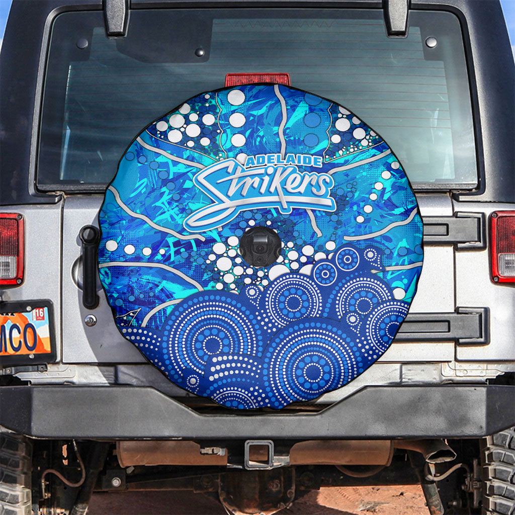 Adelaide Strikers Spare Tire Cover Graffiti Urban Aboriginal Dot Abstract Design