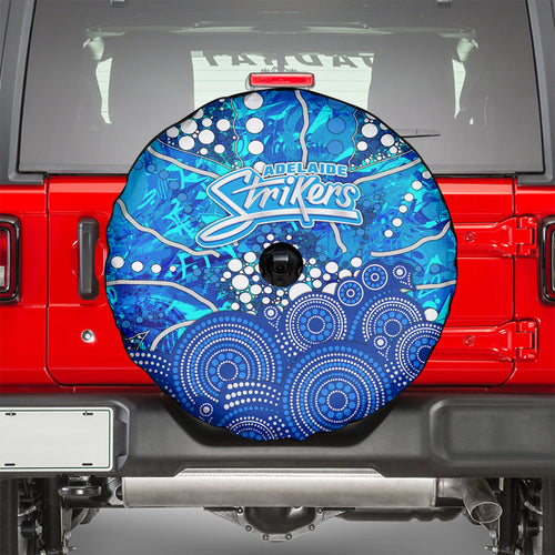 Adelaide Strikers Spare Tire Cover Graffiti Urban Aboriginal Dot Abstract Design