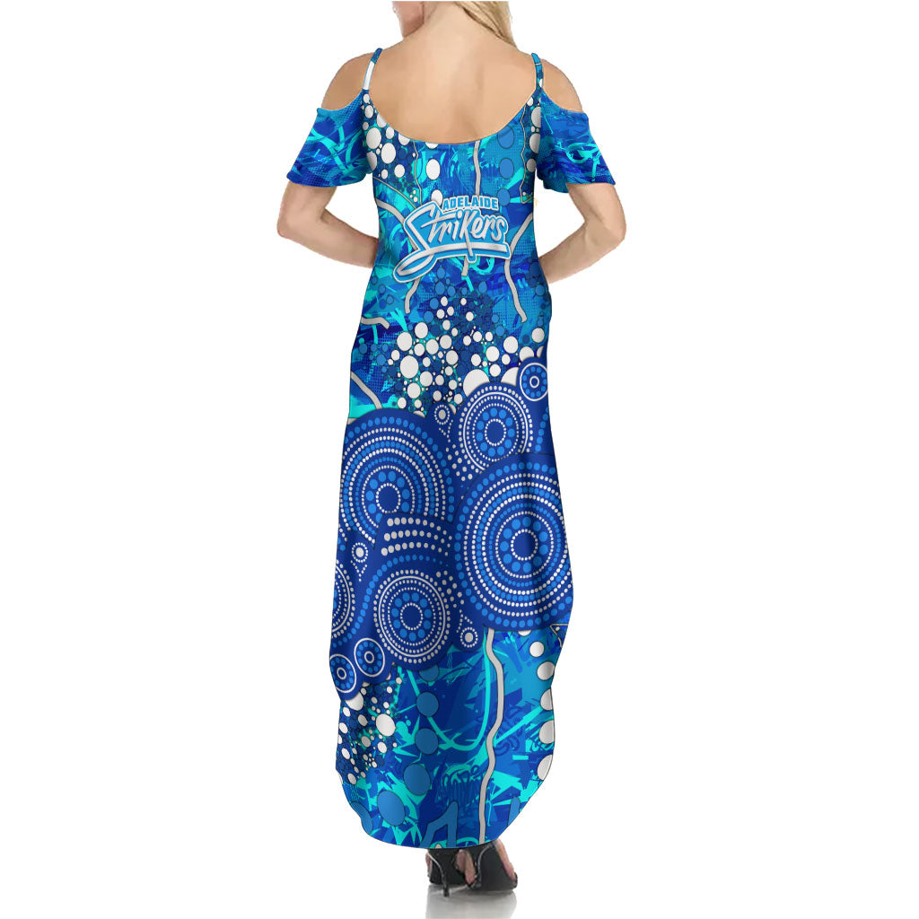 Adelaide Strikers Summer Maxi Dress Graffiti Urban Aboriginal Dot Abstract Design