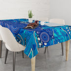 Adelaide Strikers Tablecloth Graffiti Urban Aboriginal Dot Abstract Design