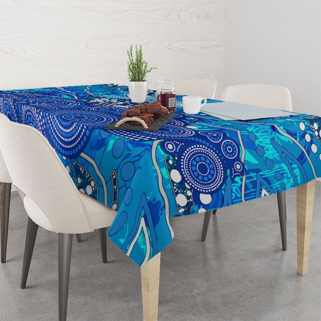 Adelaide Strikers Tablecloth Graffiti Urban Aboriginal Dot Abstract Design