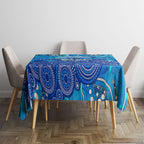 Adelaide Strikers Tablecloth Graffiti Urban Aboriginal Dot Abstract Design