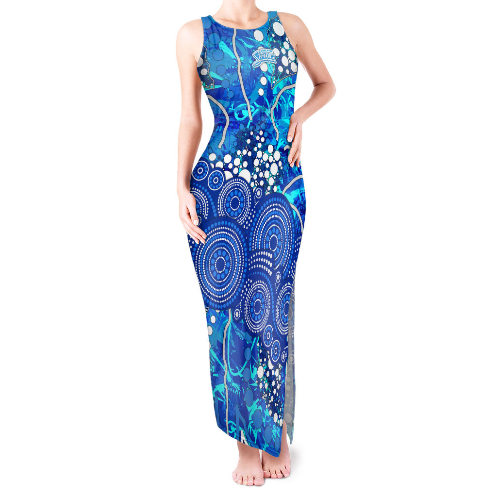 Adelaide Strikers Tank Maxi Dress Graffiti Urban Aboriginal Dot Abstract Design