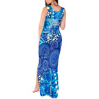 Adelaide Strikers Tank Maxi Dress Graffiti Urban Aboriginal Dot Abstract Design