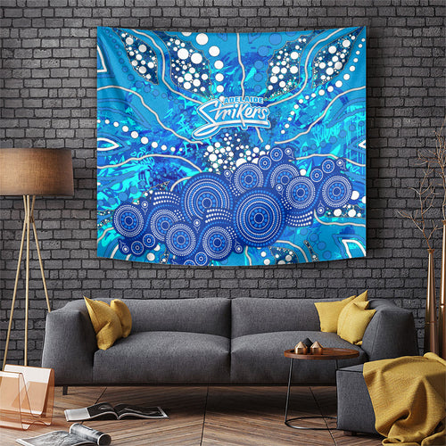 Adelaide Strikers Tapestry Graffiti Urban Aboriginal Dot Abstract Design