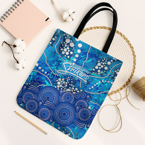 Adelaide Strikers Tote Bag Graffiti Urban Aboriginal Dot Abstract Design