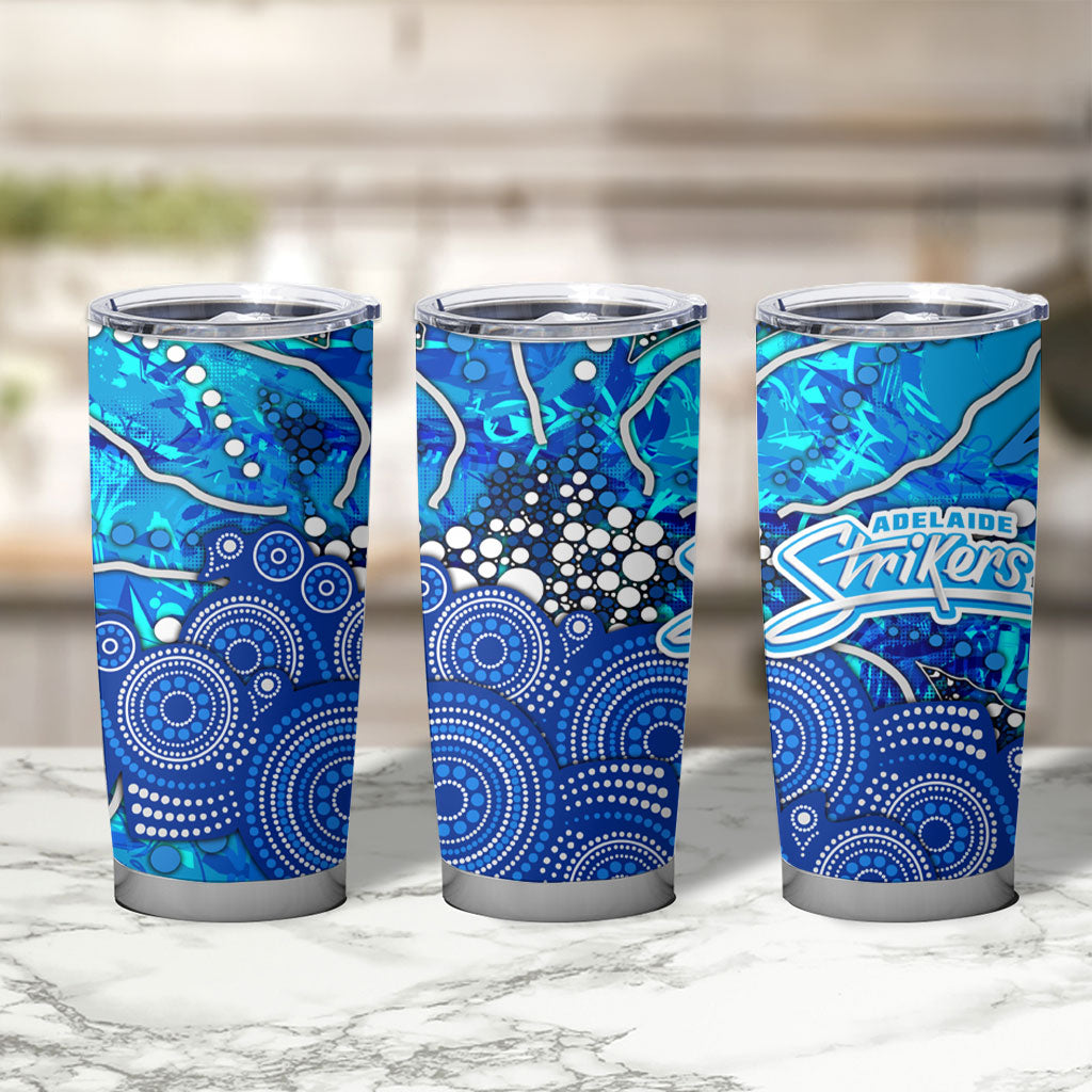 Adelaide Strikers Tumbler Cup Graffiti Urban Aboriginal Dot Abstract Design