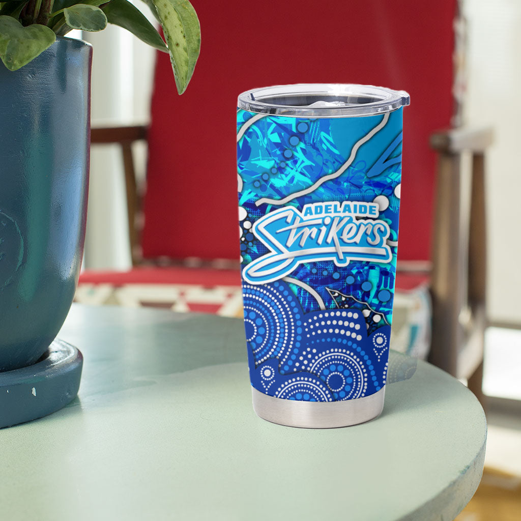 Adelaide Strikers Tumbler Cup Graffiti Urban Aboriginal Dot Abstract Design