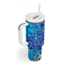 Adelaide Strikers Tumbler With Handle Graffiti Urban Aboriginal Dot Abstract Design