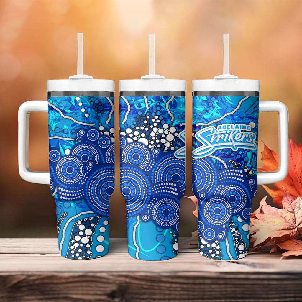 Adelaide Strikers Tumbler With Handle Graffiti Urban Aboriginal Dot Abstract Design