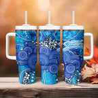 Adelaide Strikers Tumbler With Handle Graffiti Urban Aboriginal Dot Abstract Design
