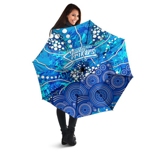 Adelaide Strikers Umbrella Graffiti Urban Aboriginal Dot Abstract Design