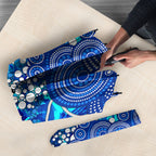 Adelaide Strikers Umbrella Graffiti Urban Aboriginal Dot Abstract Design