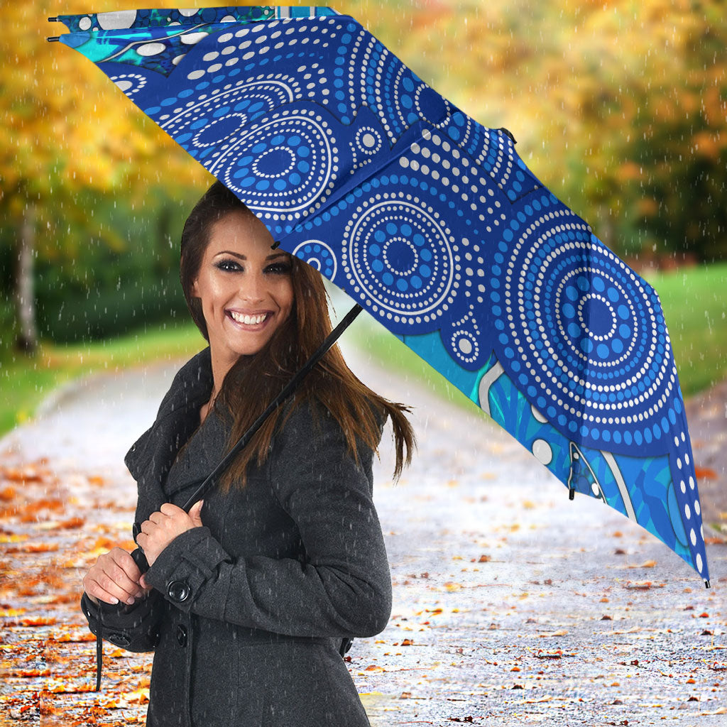 Adelaide Strikers Umbrella Graffiti Urban Aboriginal Dot Abstract Design