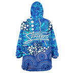 Adelaide Strikers Wearable Blanket Hoodie Graffiti Urban Aboriginal Dot Abstract Design