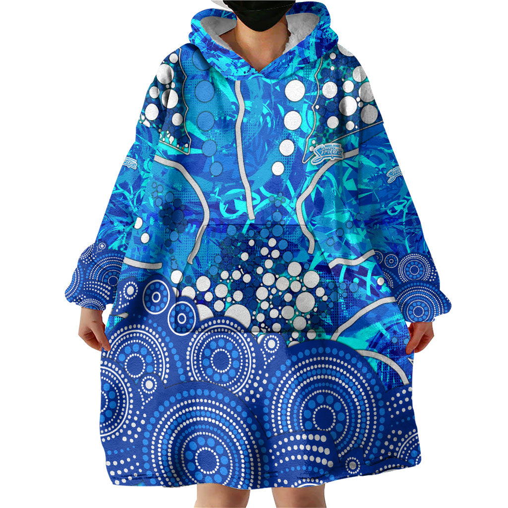 Adelaide Strikers Wearable Blanket Hoodie Graffiti Urban Aboriginal Dot Abstract Design