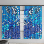 Adelaide Strikers Window Curtain Graffiti Urban Aboriginal Dot Abstract Design