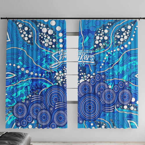 Adelaide Strikers Window Curtain Graffiti Urban Aboriginal Dot Abstract Design