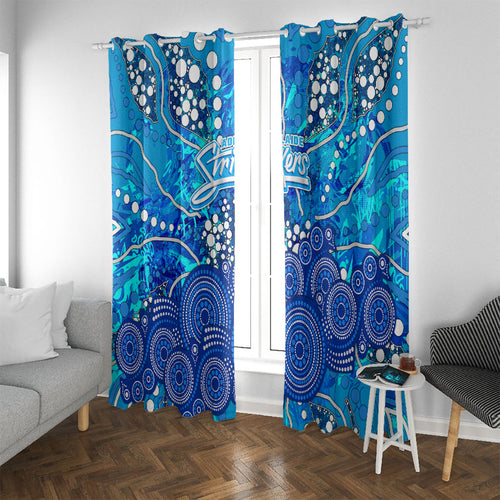 Adelaide Strikers Window Curtain Graffiti Urban Aboriginal Dot Abstract Design