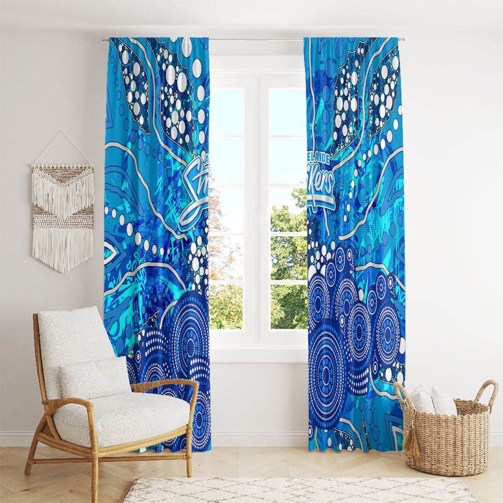 Adelaide Strikers Window Curtain Graffiti Urban Aboriginal Dot Abstract Design