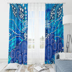 Adelaide Strikers Window Curtain Graffiti Urban Aboriginal Dot Abstract Design