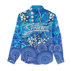 Adelaide Strikers Women Casual Shirt Graffiti Urban Aboriginal Dot Abstract Design