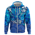 Adelaide Strikers Zip Hoodie Graffiti Urban Aboriginal Dot Abstract Design