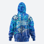 Adelaide Strikers Zip Hoodie Graffiti Urban Aboriginal Dot Abstract Design