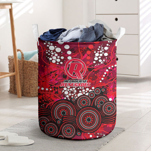 Melbourne Renegades Laundry Basket Graffiti Urban Aboriginal Dot Abstract Design