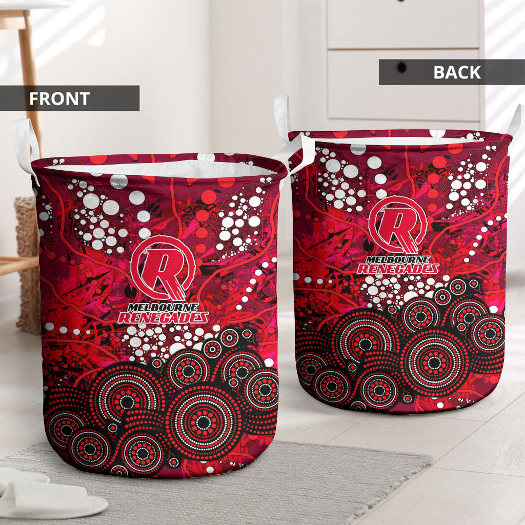 Melbourne Renegades Laundry Basket Graffiti Urban Aboriginal Dot Abstract Design