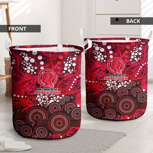 Melbourne Renegades Laundry Basket Graffiti Urban Aboriginal Dot Abstract Design