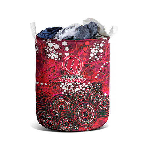 Melbourne Renegades Laundry Basket Graffiti Urban Aboriginal Dot Abstract Design