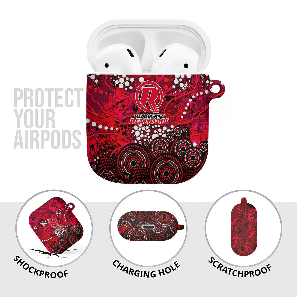 Melbourne Renegades AirPods Case Graffiti Urban Aboriginal Dot Abstract Design