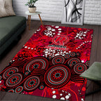 Melbourne Renegades Area Rug Graffiti Urban Aboriginal Dot Abstract Design