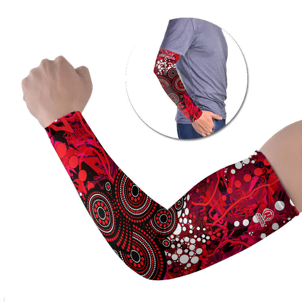 Melbourne Renegades Arm Sleeves Graffiti Urban Aboriginal Dot Abstract Design