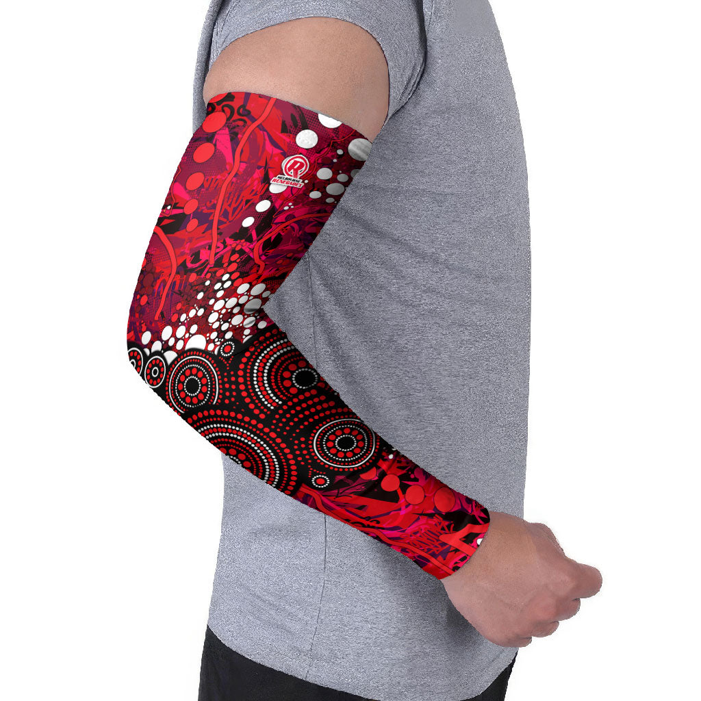 Melbourne Renegades Arm Sleeves Graffiti Urban Aboriginal Dot Abstract Design