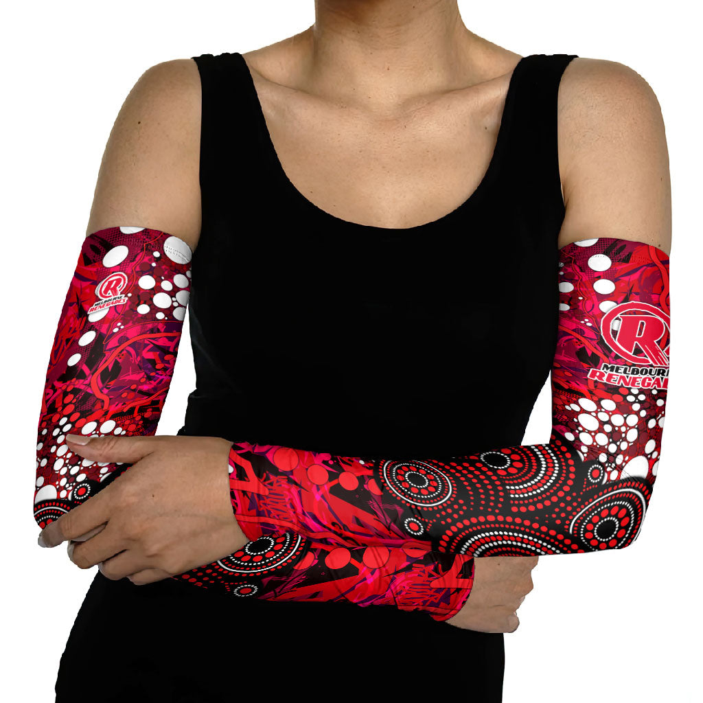 Melbourne Renegades Arm Sleeves Graffiti Urban Aboriginal Dot Abstract Design