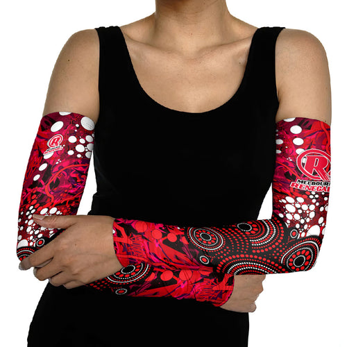 Melbourne Renegades Arm Sleeves Graffiti Urban Aboriginal Dot Abstract Design