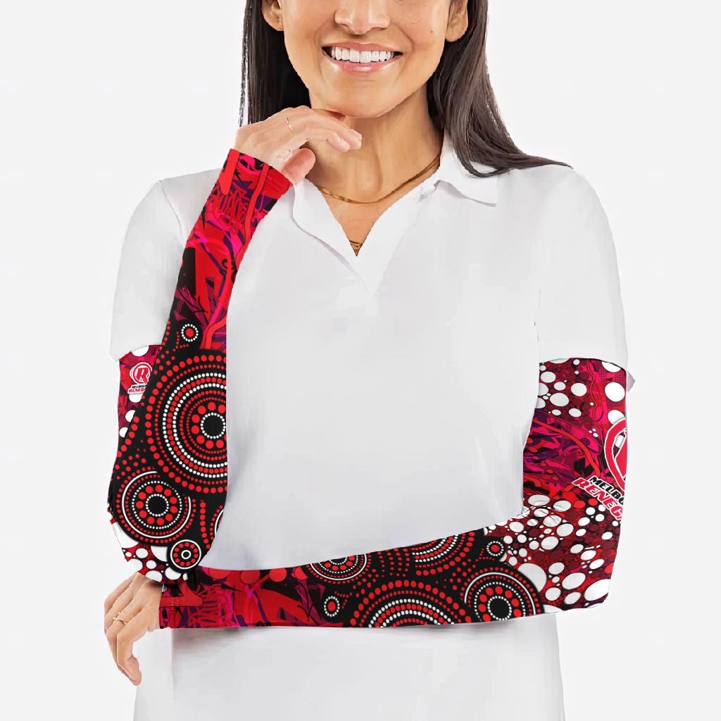 Melbourne Renegades Arm Sleeves Graffiti Urban Aboriginal Dot Abstract Design