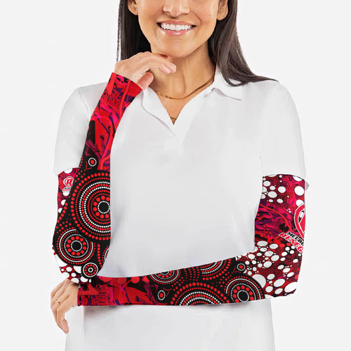 Melbourne Renegades Arm Sleeves Graffiti Urban Aboriginal Dot Abstract Design