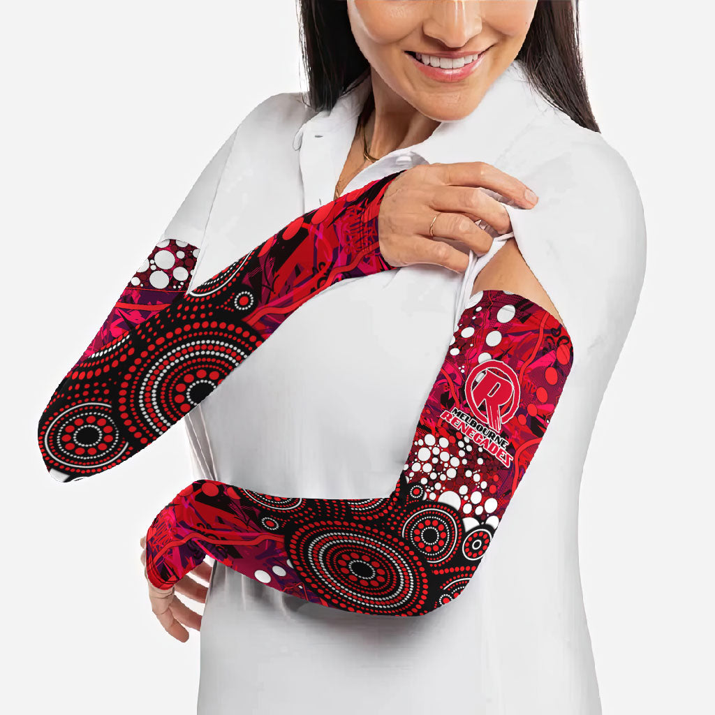 Melbourne Renegades Arm Sleeves Graffiti Urban Aboriginal Dot Abstract Design