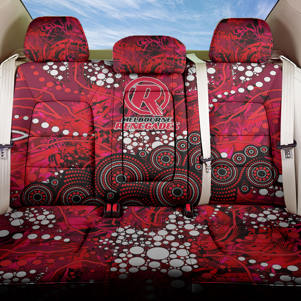 Melbourne Renegades Back Car Seat Cover Graffiti Urban Aboriginal Dot Abstract Design
