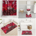 Melbourne Renegades Bathroom Set Graffiti Urban Aboriginal Dot Abstract Design